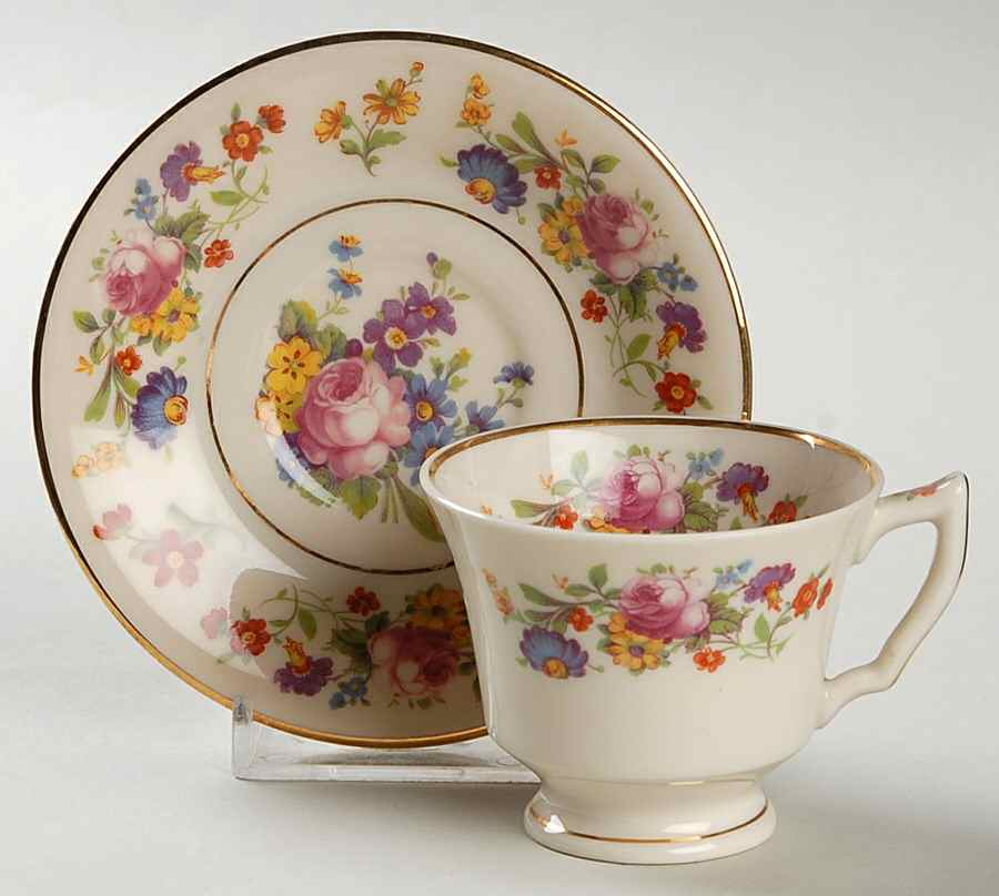 Sharon Footed Demitasse Cup & Saucer Set by Syracuse-1
