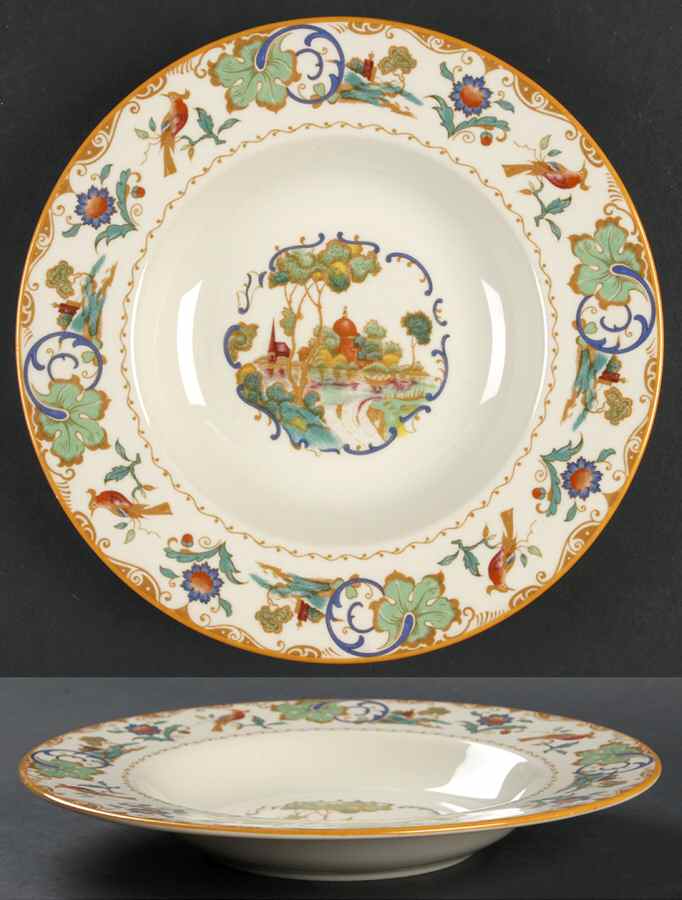 Shalimar Rim Soup Bowl by Syracuse-1