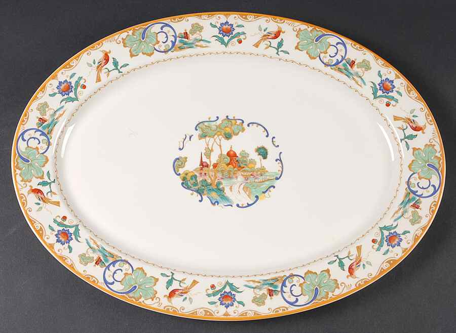 Shalimar 16" Oval Serving Platter by Syracuse-1