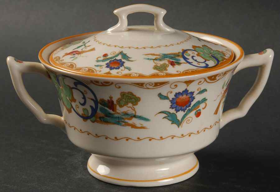 Shalimar Sugar Bowl & Lid by Syracuse-1