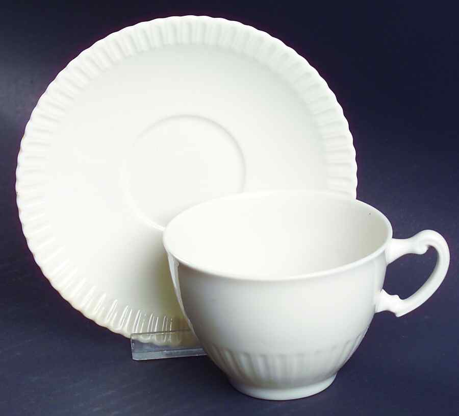 Shelledge Footed Cup & Saucer Set by Syracuse-1