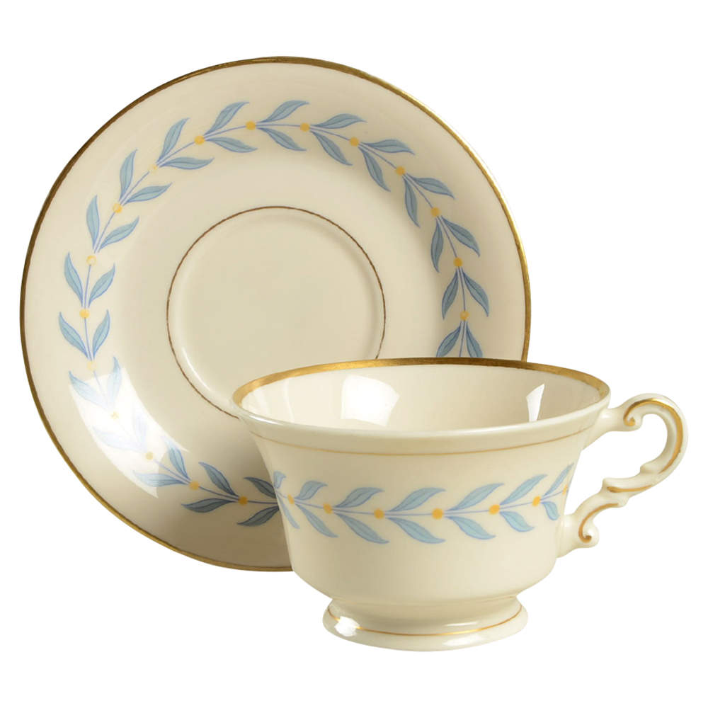 Sherwood Footed Cup & Saucer Set by Syracuse-1