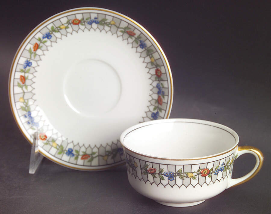 Somerset Flat Cup & Saucer Set by Syracuse-1