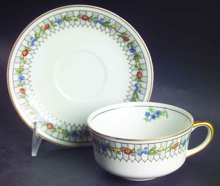 Somerset Flat Cup & Saucer Set by Syracuse-1