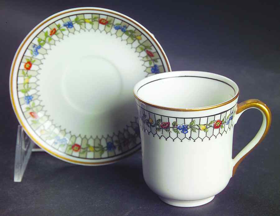 Somerset Flat Demitasse Cup & Saucer Set by Syracuse-1