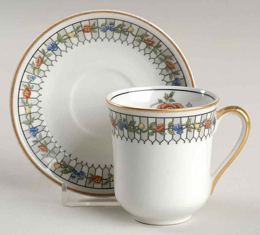Somerset Flat Demitasse Cup & Saucer Set by Syracuse-1