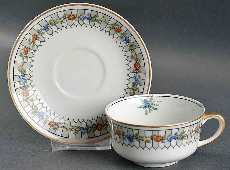 Somerset Flat Cup & Saucer Set by Syracuse-1