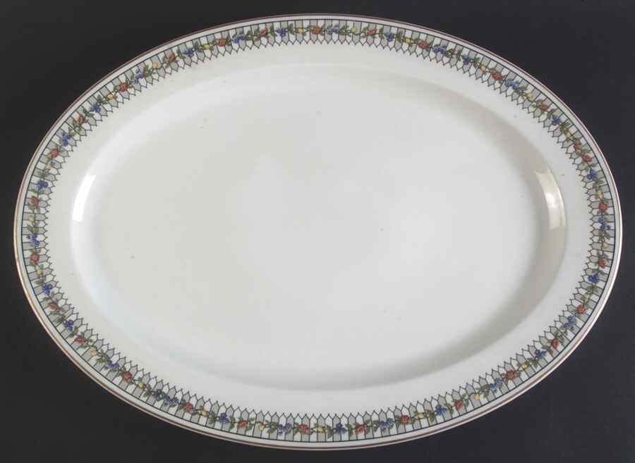 Somerset 18" Oval Serving Platter by Syracuse-1