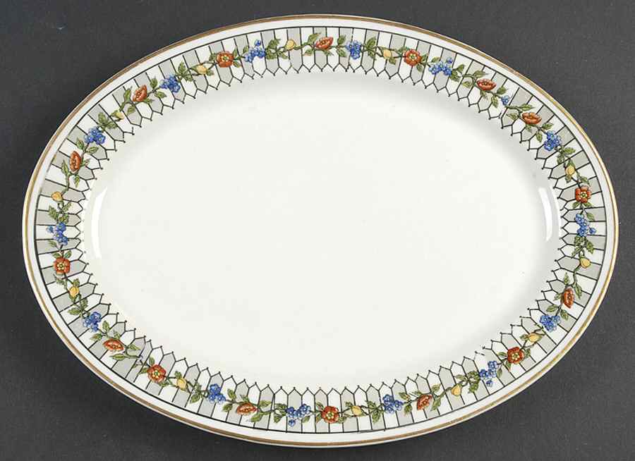 Somerset 10" Oval Serving Platter by Syracuse-1