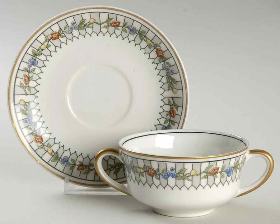 Somerset Flat Bouillon Cup & Saucer by Syracuse-1