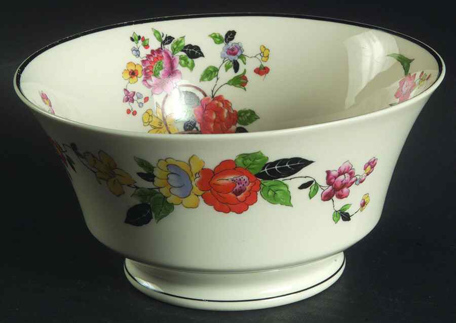 Spring Garden Cranberry Bowl by Syracuse-1