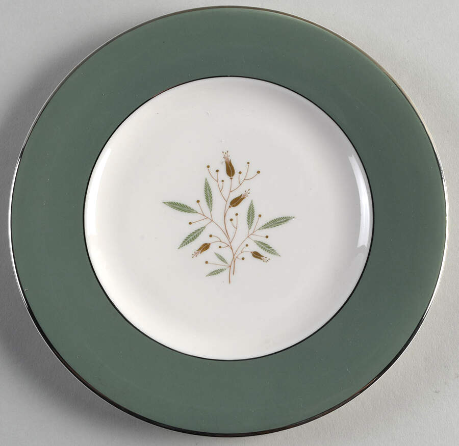 Splendor (Platinum Trim) Salad Plate by Syracuse-1