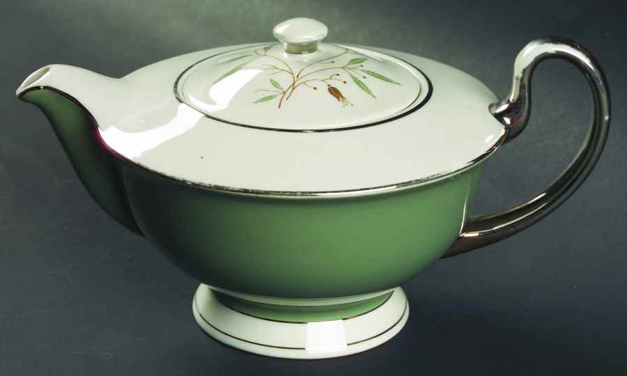 Splendor (Platinum Trim) Teapot & Lid by Syracuse-1