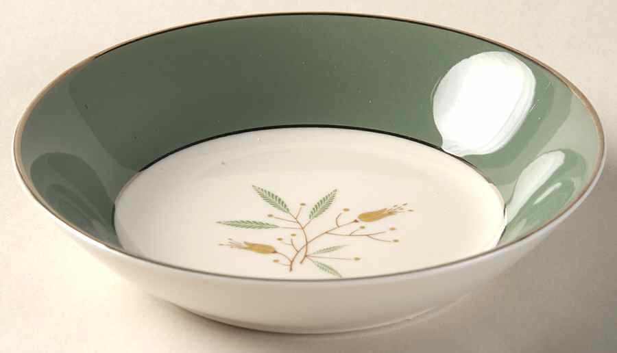 Splendor (Platinum Trim) Fruit/Dessert (Sauce) Bowl by Syracuse-1
