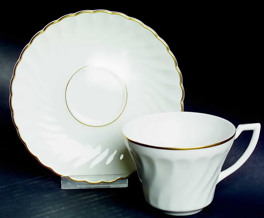Standish Flat Cup & Saucer Set by Syracuse-1