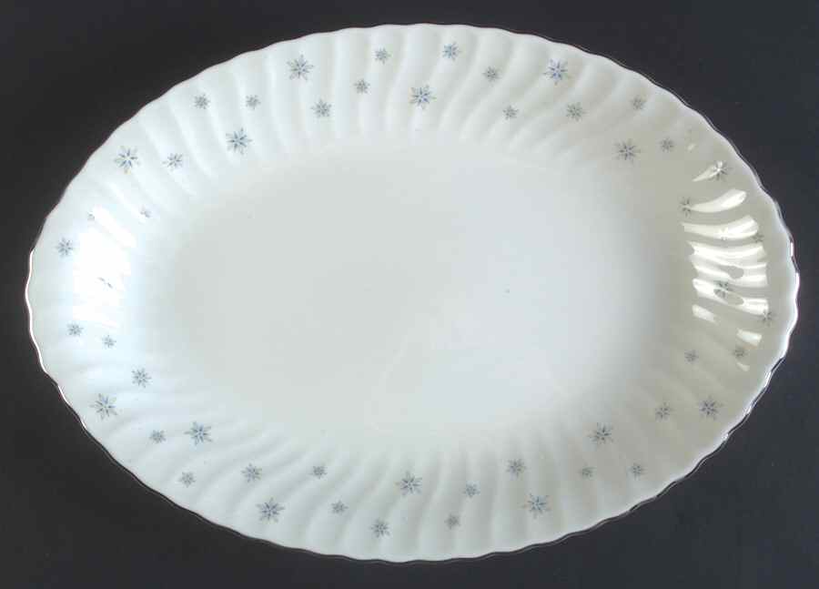 Stardust 14" Oval Serving Platter by Syracuse-1