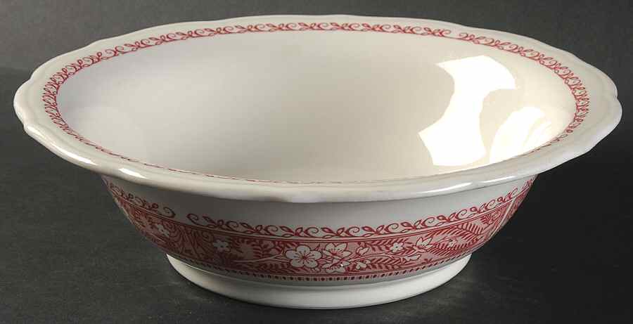 Strawberry Hill Pink 9" Round Vegetable Bowl by Syracuse-1
