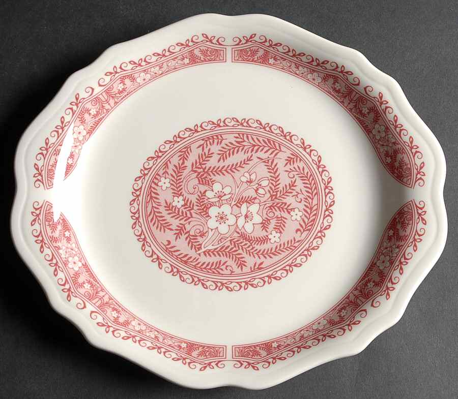 Strawberry Hill Pink 9" Steak Plate by Syracuse-1