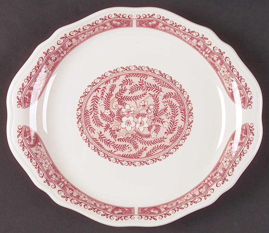 Strawberry Hill Pink 10" Oval Steak Platter by Syracuse-1