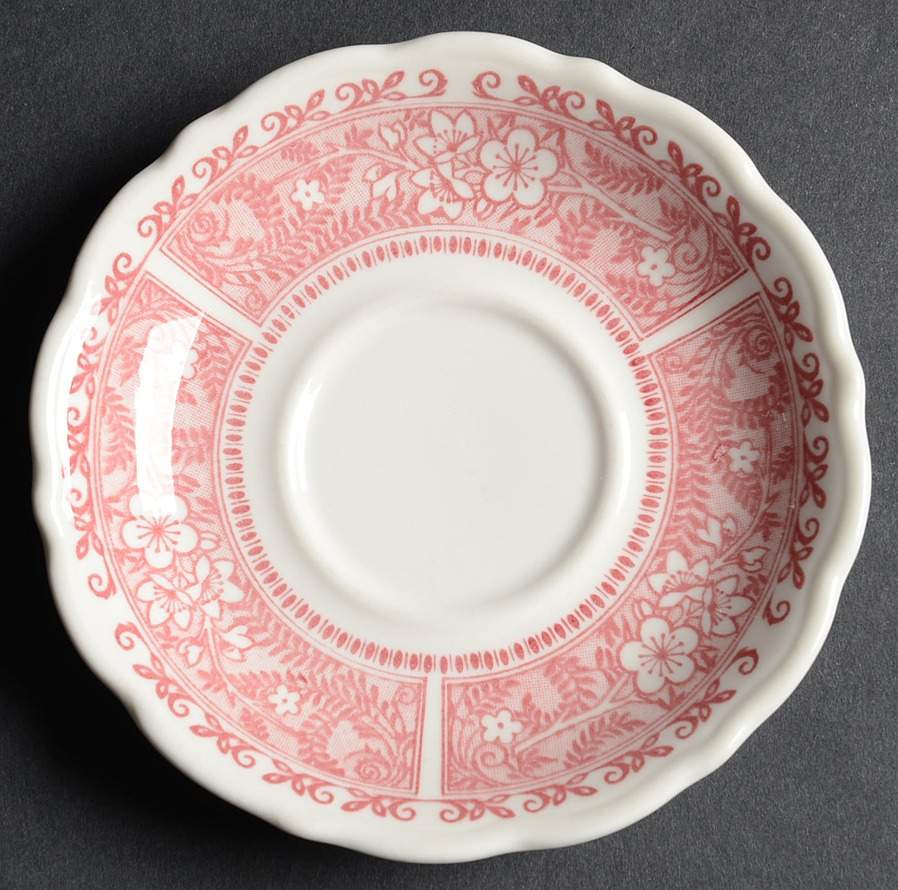 Strawberry Hill Pink Saucer for Flat Cup by Syracuse-1