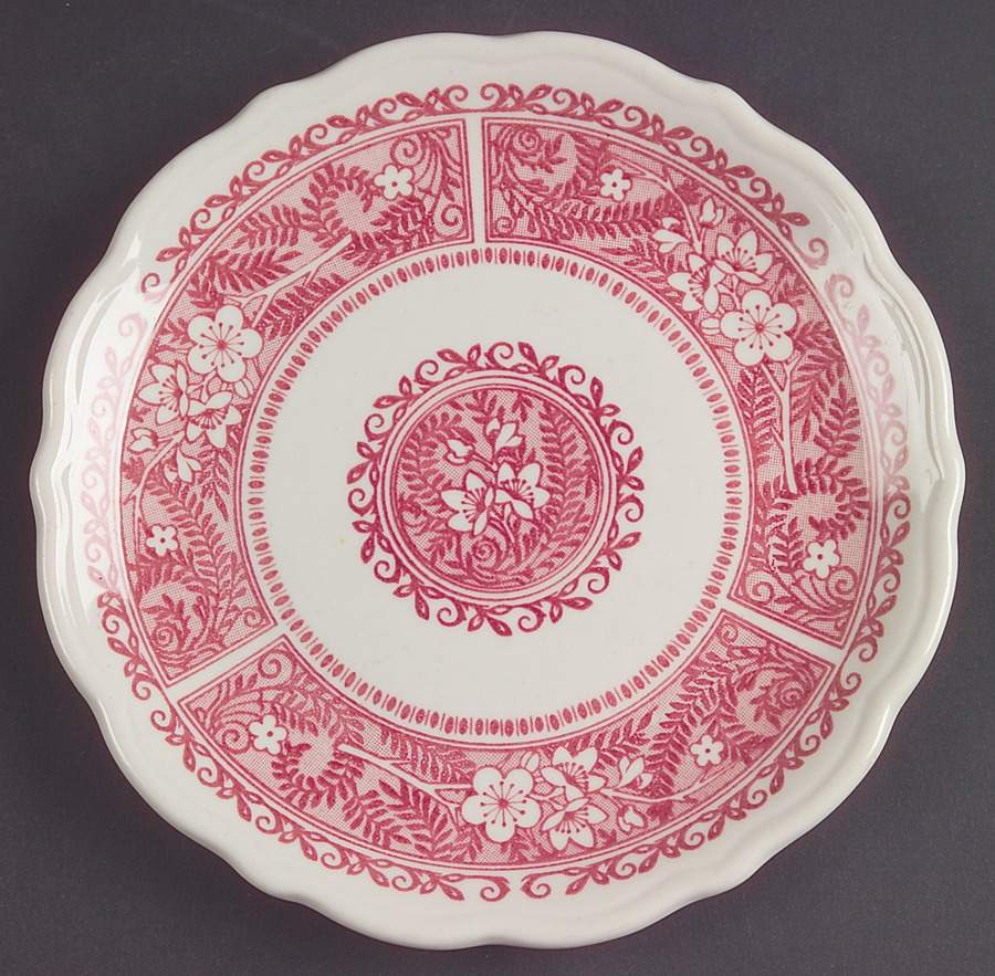 Strawberry Hill Pink Dessert/Pie Plate by Syracuse-1