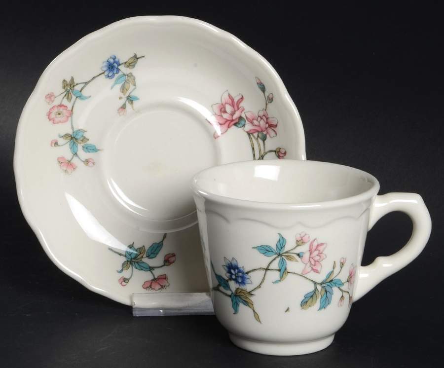 Summerdale Flat Cup & Saucer Set by Syracuse-1