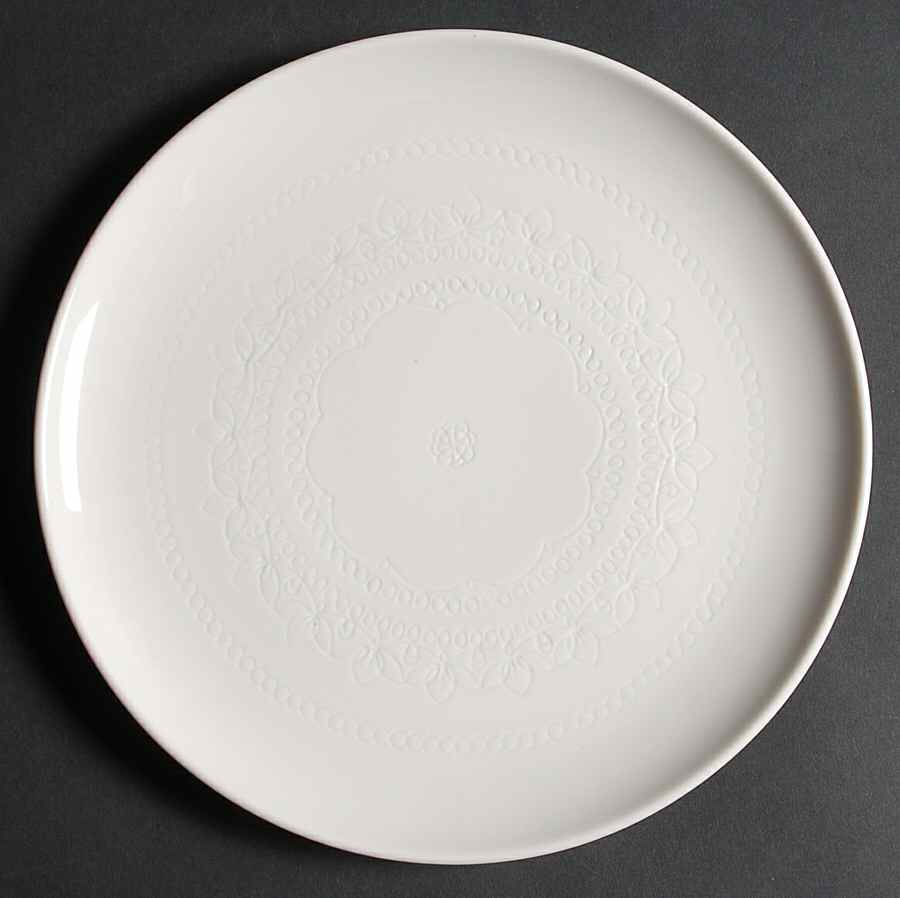 Surf White Dinner Plate by Syracuse-1
