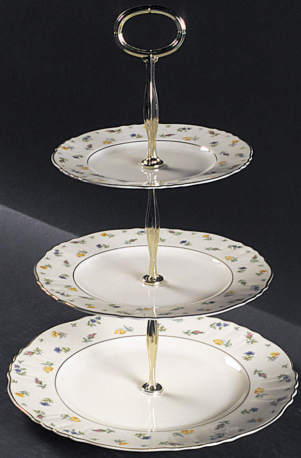 Suzanne 13 7/8"-14 1/4" 3-Tiered Serving Tray(DP,SP,BB) HC by Syracuse-1