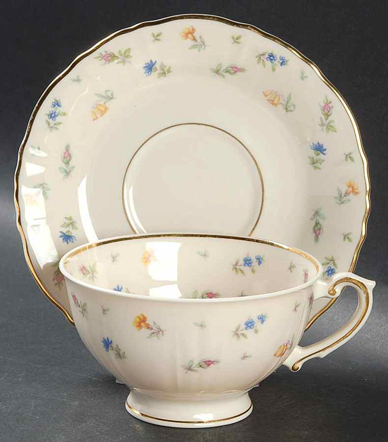 Suzanne Footed Cup & Saucer Set by Syracuse-1