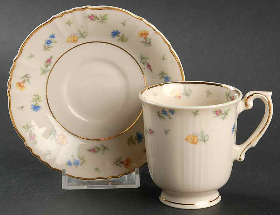 Suzanne Footed Demitasse Cup & Saucer Set by Syracuse-1
