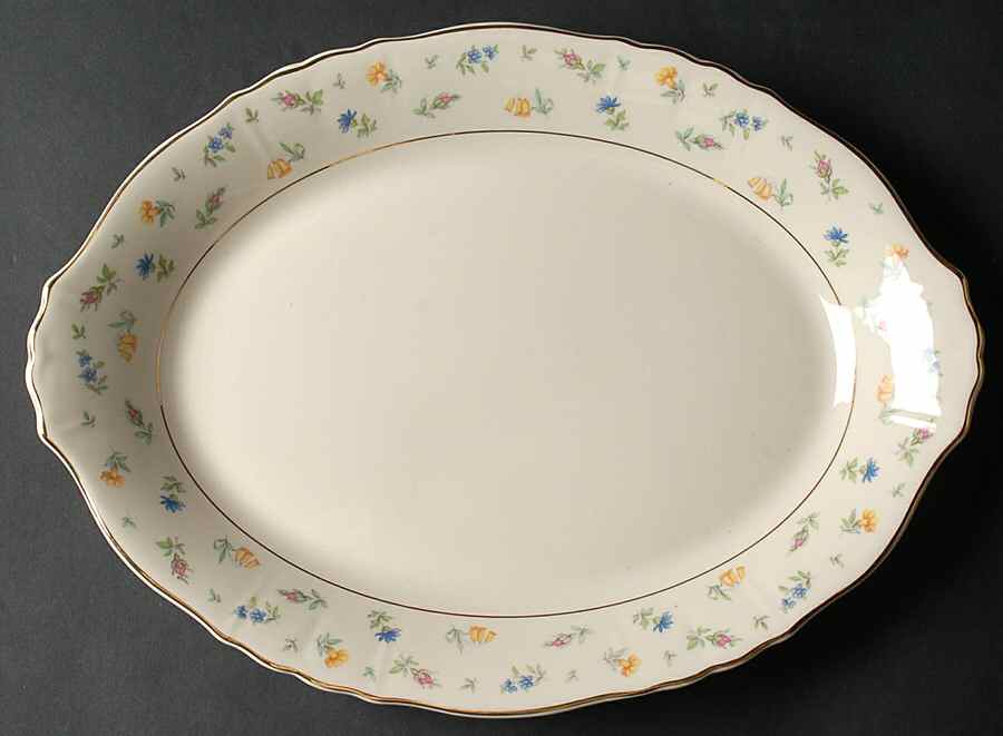 Suzanne 14" Oval Serving Platter by Syracuse-1