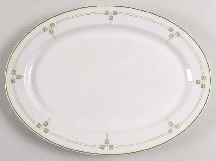 Tudor Rose 14" Oval Serving Platter by Syracuse-1