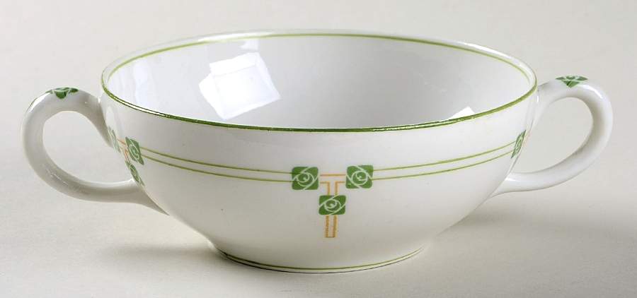 Tudor Rose Flat Cream Soup Bowl by Syracuse-1