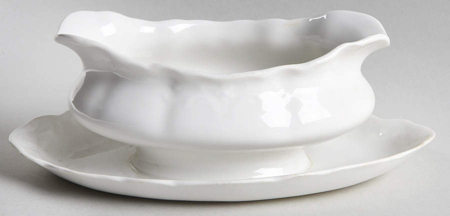 Plymouth Gravy Boat with Attached Underplate by Syracuse-1