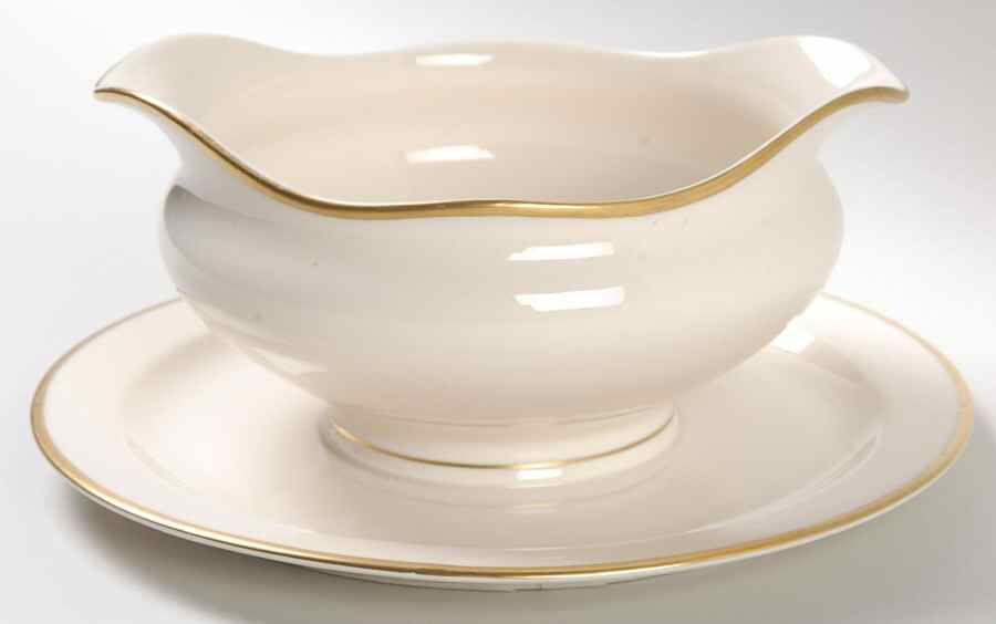 SY118 Gravy Boat with Attached Underplate by Syracuse-1