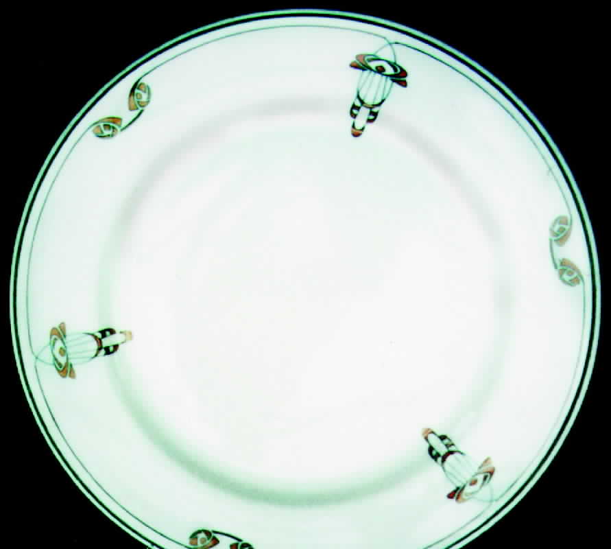 SY199 Orange Design Dinner Plate by Syracuse-1