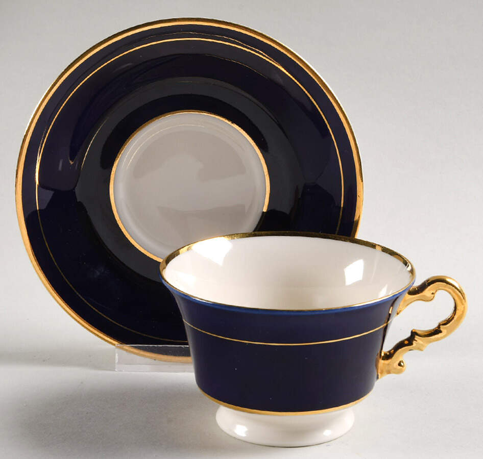 SY227 Footed Cup & Saucer Set by Syracuse-1