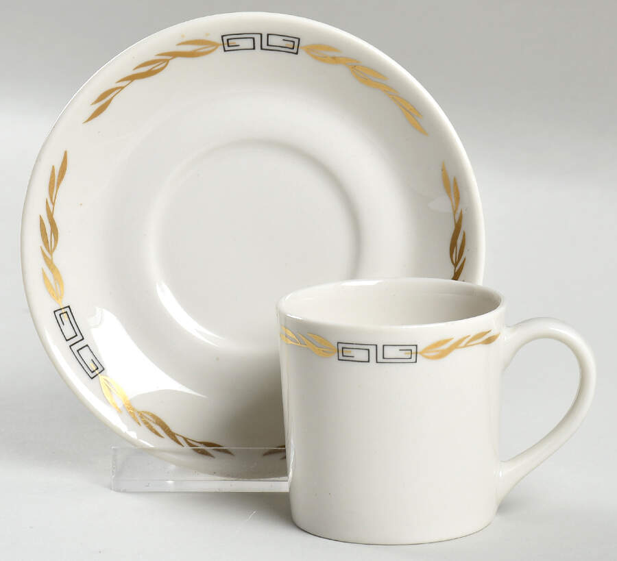 SY230 Flat Demitasse Cup & Saucer Set by Syracuse-1
