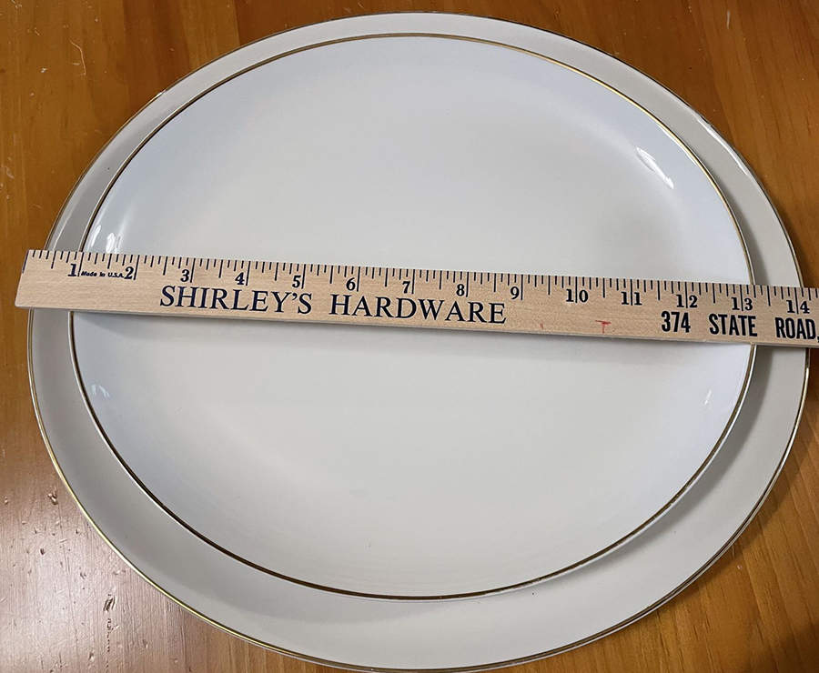 SY60 12" Oval Serving Platter by Syracuse-1
