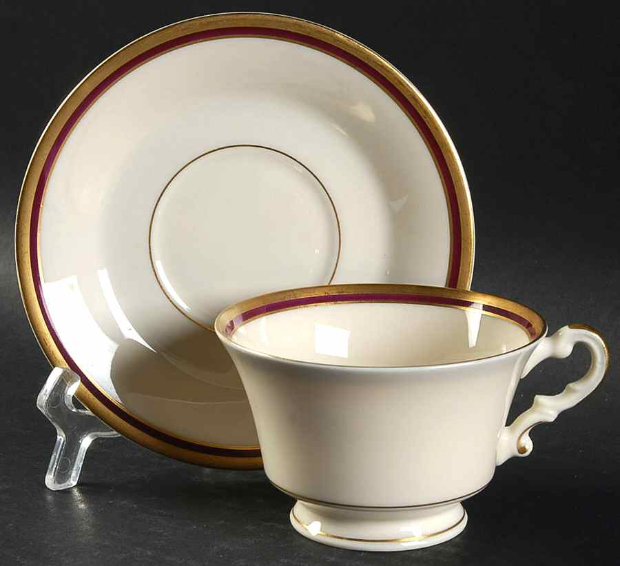 SY61 Footed Cup & Saucer Set by Syracuse-1