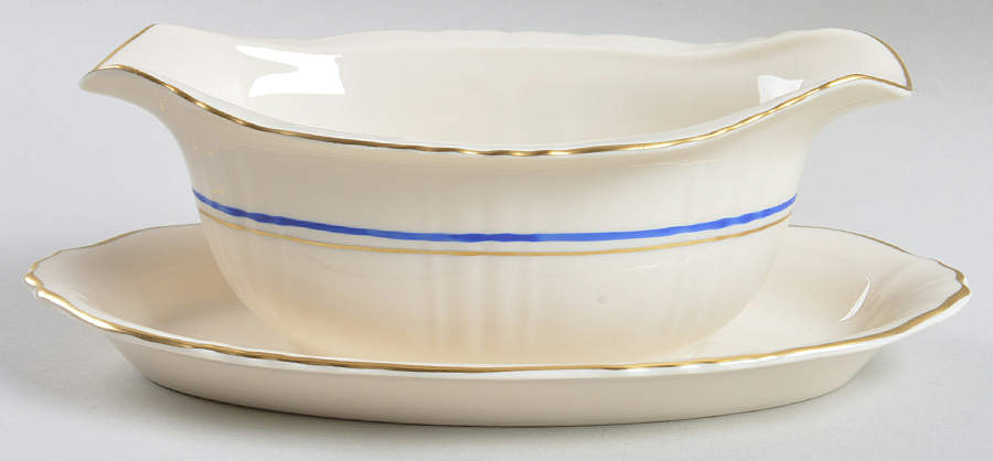 SY64 Gravy Boat with Attached Underplate by Syracuse-1