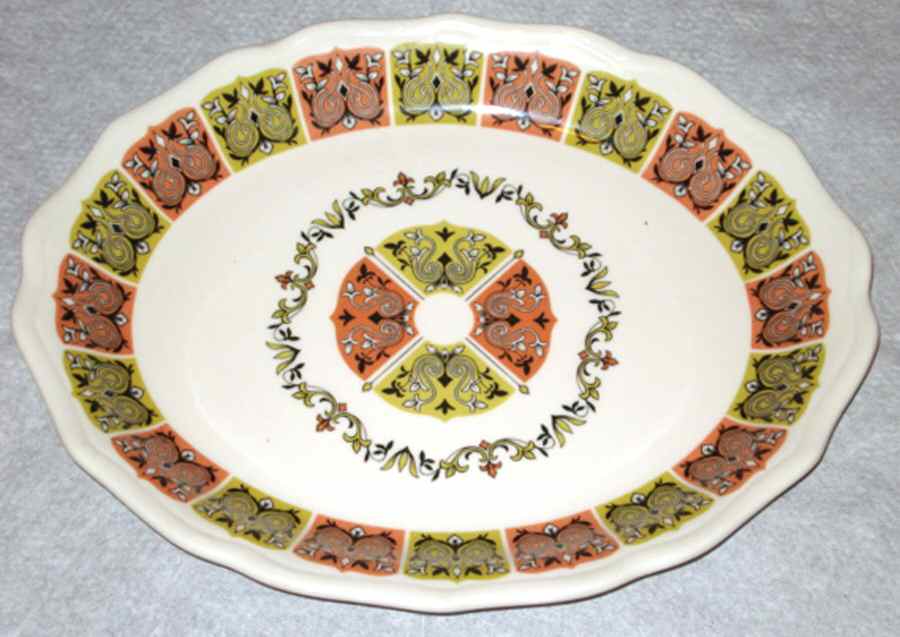 Coral 'N Jade 10" Oval Serving Platter by Syracuse-1