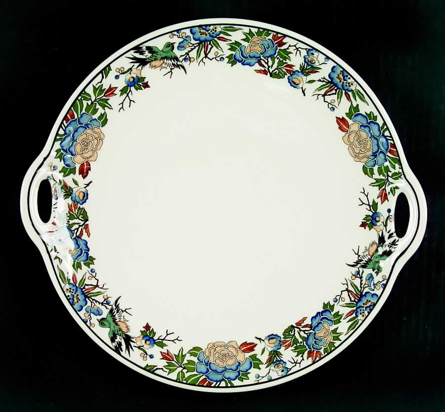 Tapestry Handled Cake Plate by Syracuse-1