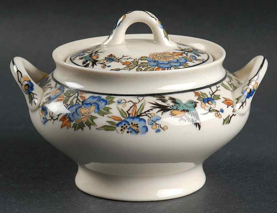 Tapestry Sugar Bowl & Lid by Syracuse-1