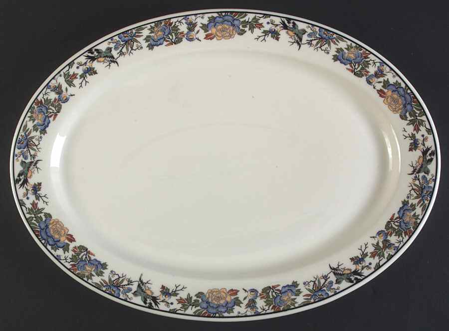Tapestry 14" Oval Serving Platter by Syracuse-1