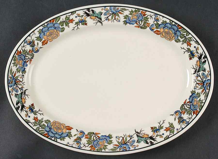 Tapestry 10" Oval Serving Platter by Syracuse-1
