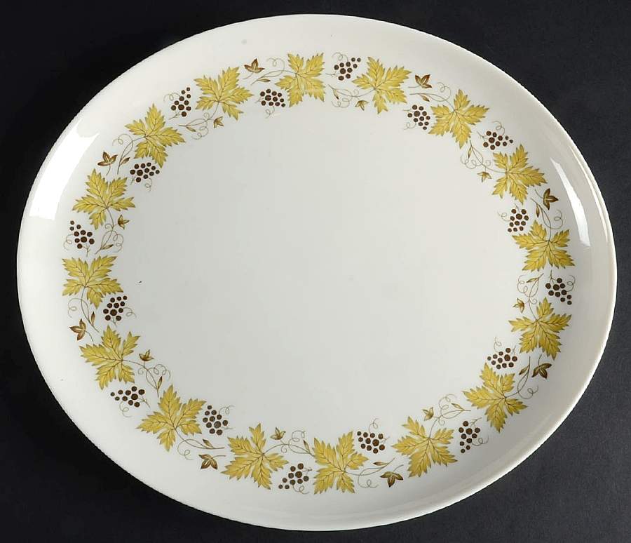 Vintage 12" Oval Serving Platter by Syracuse-1