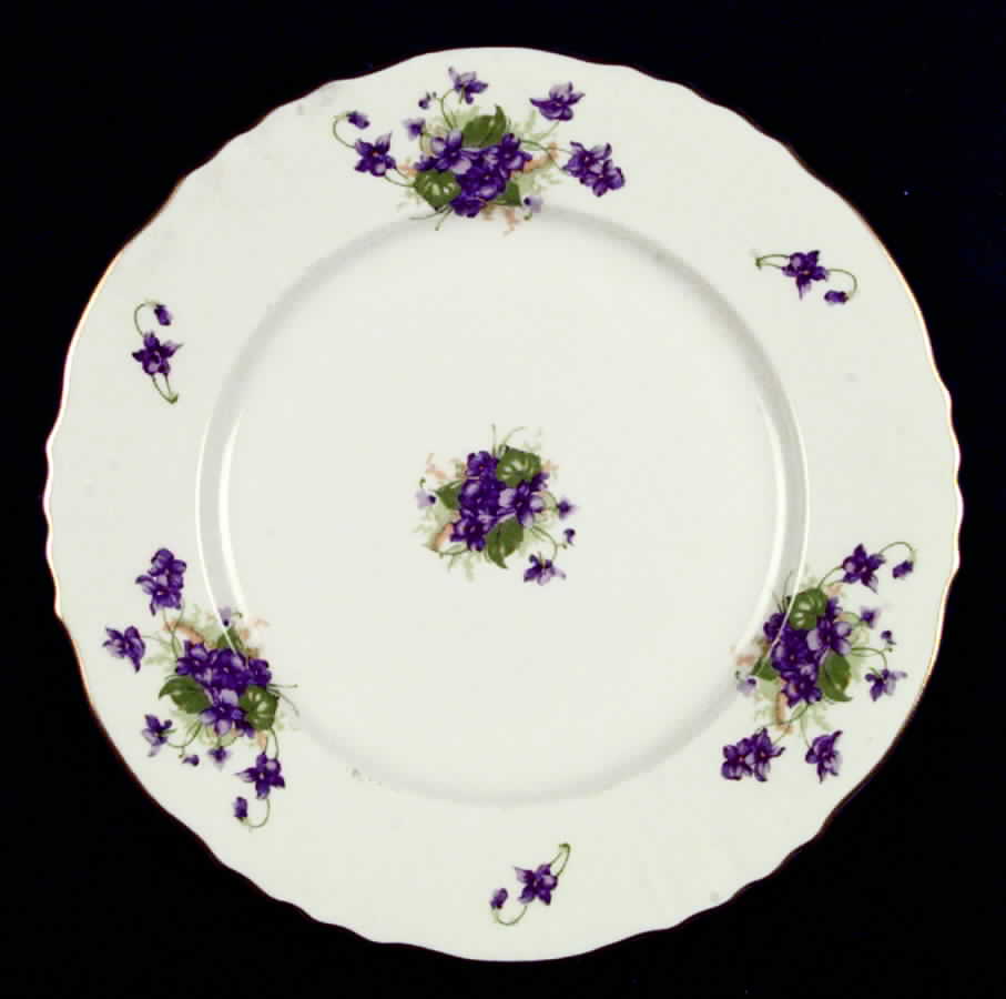 Violets Dinner Plate by Syracuse-1