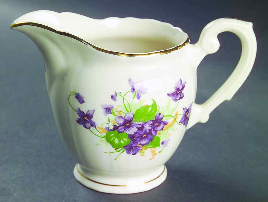 Violets Creamer by Syracuse-1