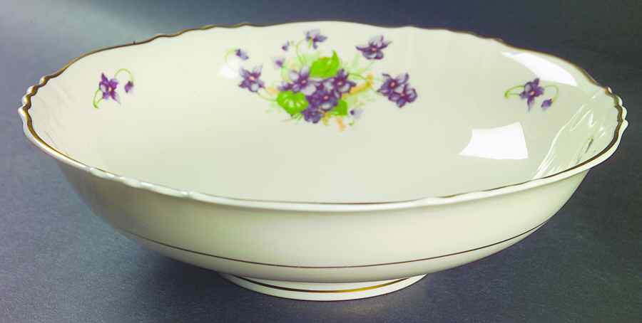 Violets 9" Round Vegetable Bowl by Syracuse-1